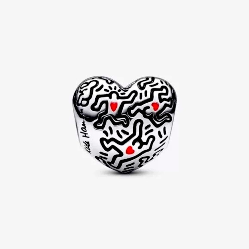 Pandora Keith Haring邃? x Pandora Line Art People Charm